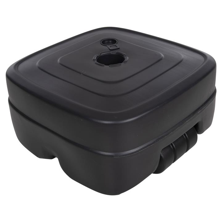 PLASTIC UMBRELLA BASE WITH WHEEL SOLBAS HM6113.02 ANTHRACITE COLOR-FOR POLE 33/50mm 46,5x23,5Hcm.