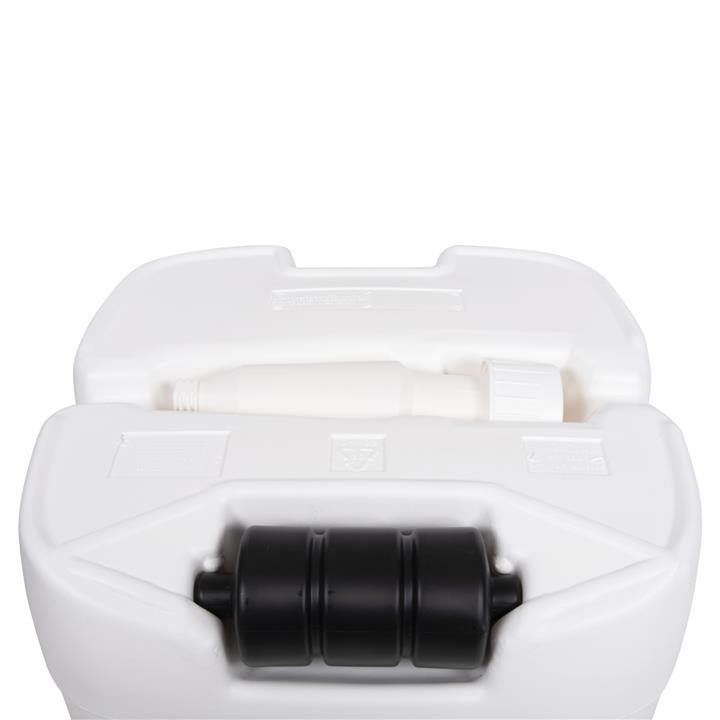 PLASTIC UMBRELLA BASE WITH WHEEL SOLBAS HM6113.01 WHITE COLOR-FOR POLE 33/50mm 46,5x23,5Hcm.