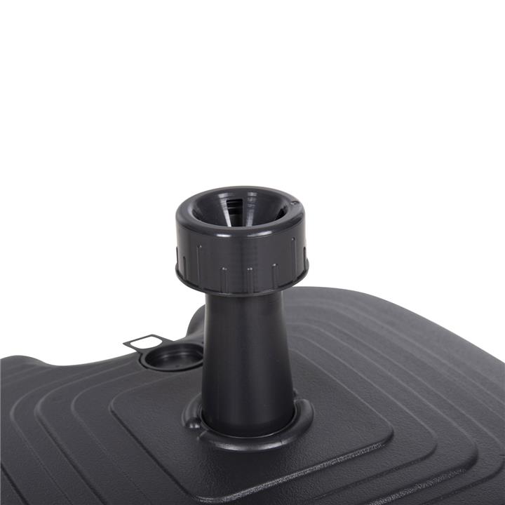 PLASTIC UMBRELLA BASE WITH HANDLE SOLBAS HM6112.02 ANTHRACITE COLOR-FOR POLE 20/38mm 45x11Hcm.