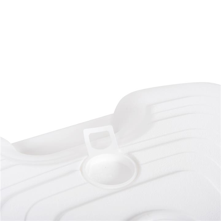 PLASTIC UMBRELLA BASE WITH HANDLE SOLBAS HM6112.01 WHITE COLOR-FOR POLE 20/38mm 45x11Hcm.