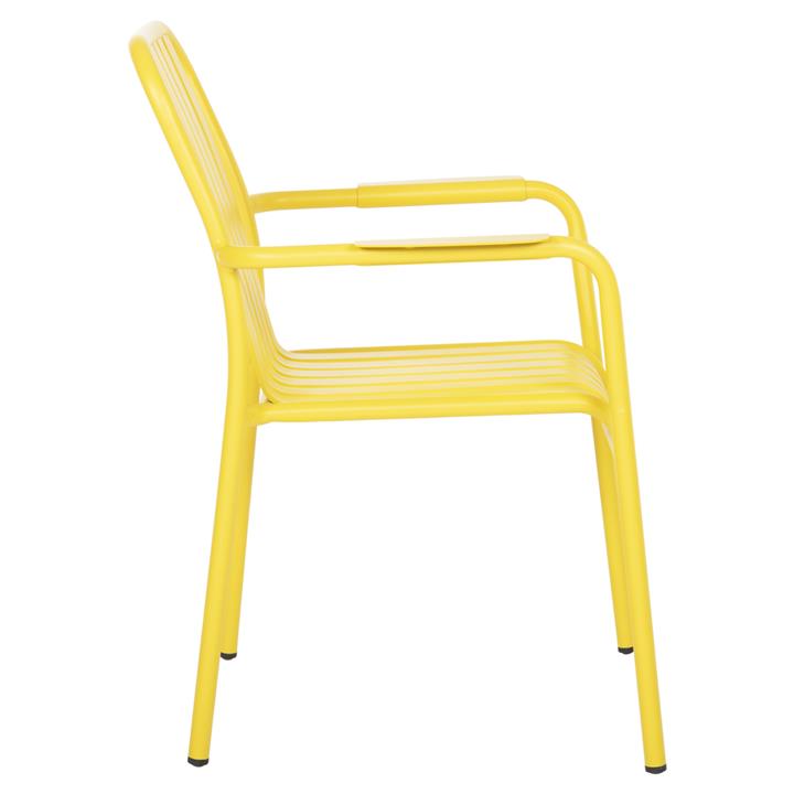 ALUMINUM ARMCHAIR RACHEL HM6088.06 YELLOW 63x58x85Hcm.