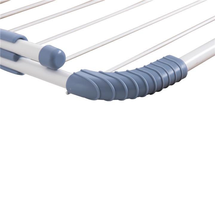 HANGING ALUMINUM DRYING RACK HM12166 WHITE-TOTAL HANGING LENGTH 10m--107x3x55cm.