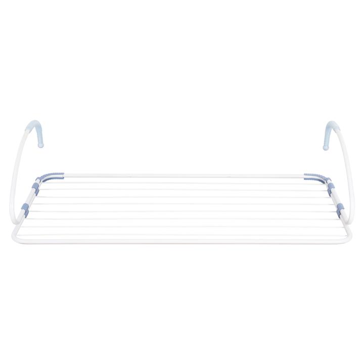 HANGING ALUMINUM DRYING RACK HM12166 WHITE-TOTAL HANGING LENGTH 10m--107x3x55cm.
