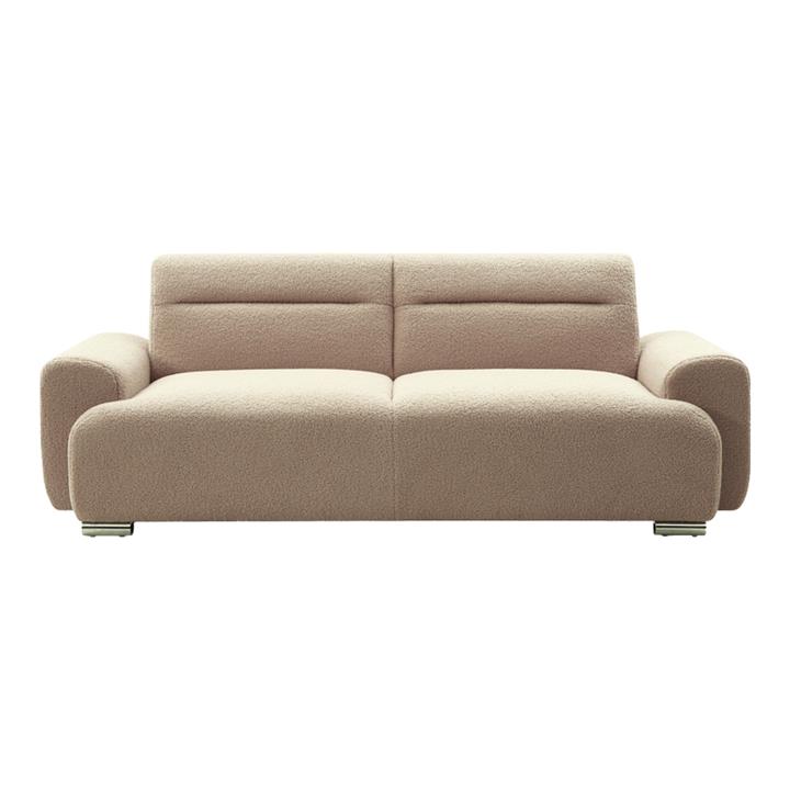 3-seater sofa Harmonious pakoworld pink teddy beige 223x42x114cm