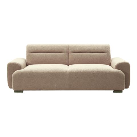 3-seater sofa Harmonious pakoworld pink teddy beige 223x42x114cm