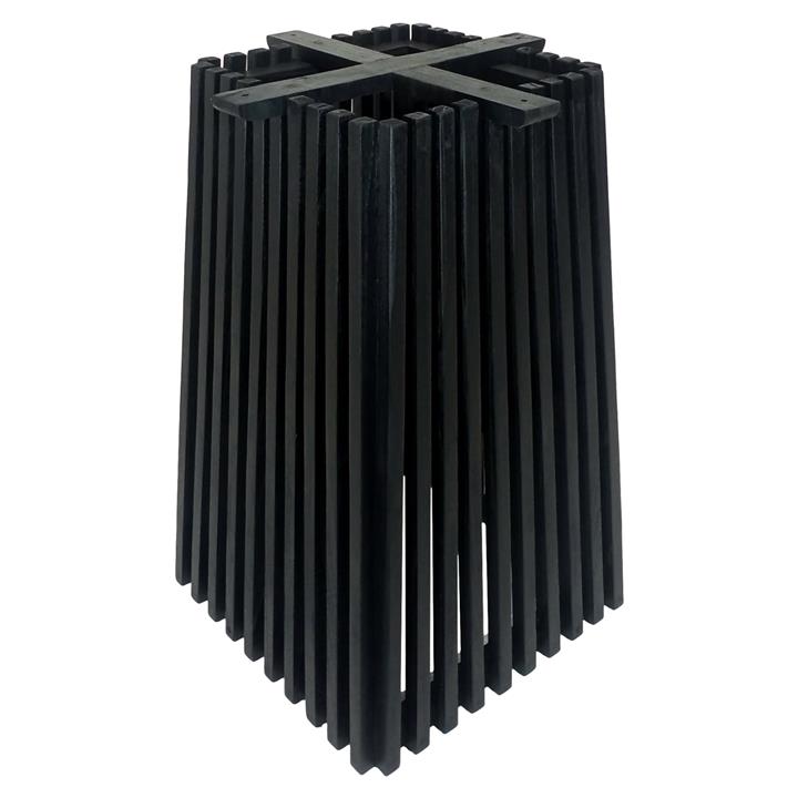 TABLE LEGS-BASE SQUARE FRANTZ HM9460.12 MINDI WOOD IN BLACK 60x60x75Hcm.