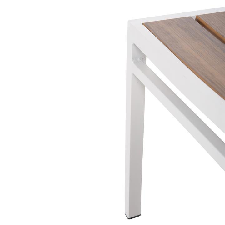 ALUMINUM CHAIR SAGA HM6063.01 WHITE WITH POLYWOOD 46x52x86Hcm.