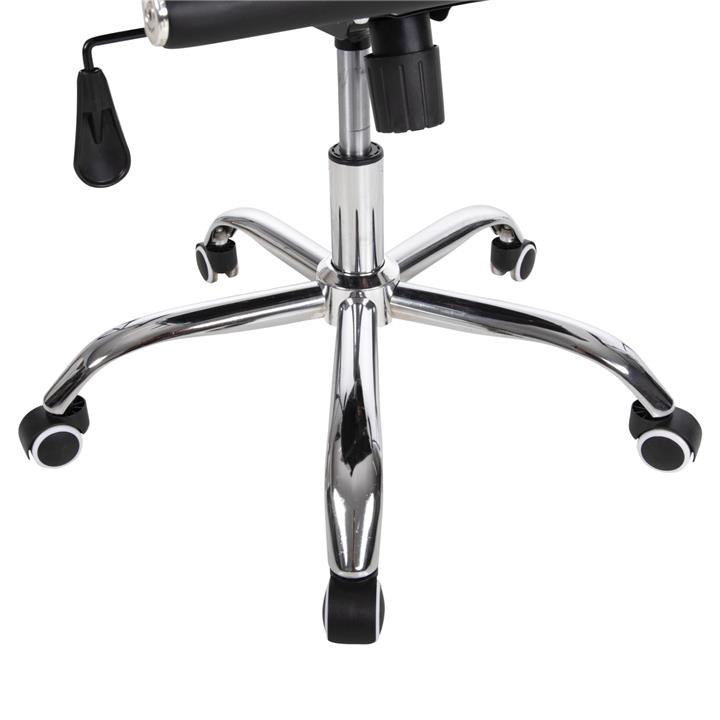 ΚΑΡΕΚΛΑ ΓΡΑΦΕΙΟΥ HM1059.31 ΜΑΥΡΟ PU BOSS ΔΙΕΥΘΥΝΤΟΥ ΠΟΔΙ ΧΡΩΜΙΟΥ 55x59x110Υεκ.