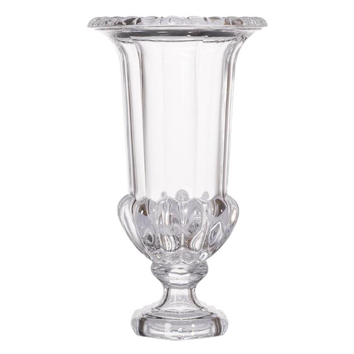 Artekko Urn Διακοσμητικό Βάζο Γυάλινο Διάφανο (21x21x37.5)cm