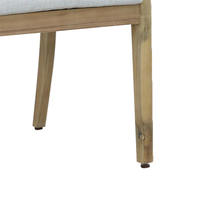 Bolen pakoworld chair solid acacia wood-beige fabric 59x63.2x89.9cm