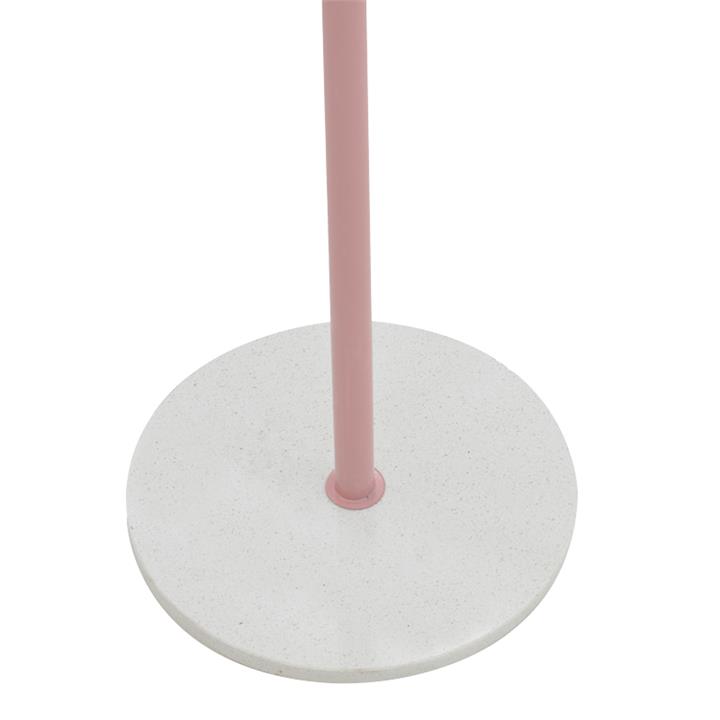Καλόγερος Mush pakoworld ροζ-λευκό μέταλλο 30x30x168εκ
