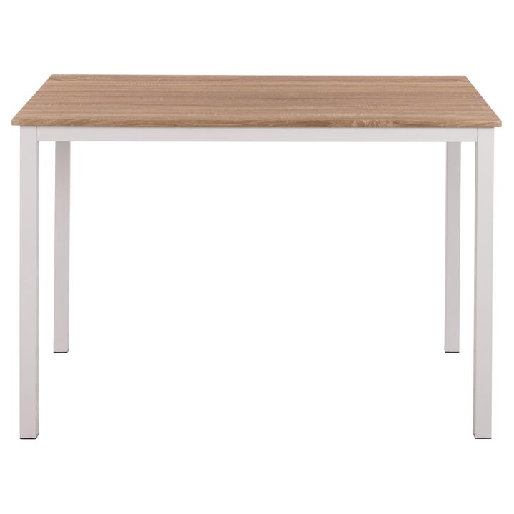 DINING TABLE GOOSE HM9532.02 SONAMA MDF-WHITE METAL LEGS 120X80Χ75Hcm.