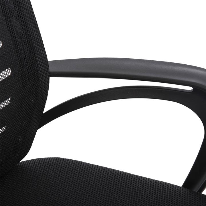 OFFICE CHAIR TRAIL HM1192 BLACK MESH-CHROMED METAL LEG 64x55x98,5Hcm.