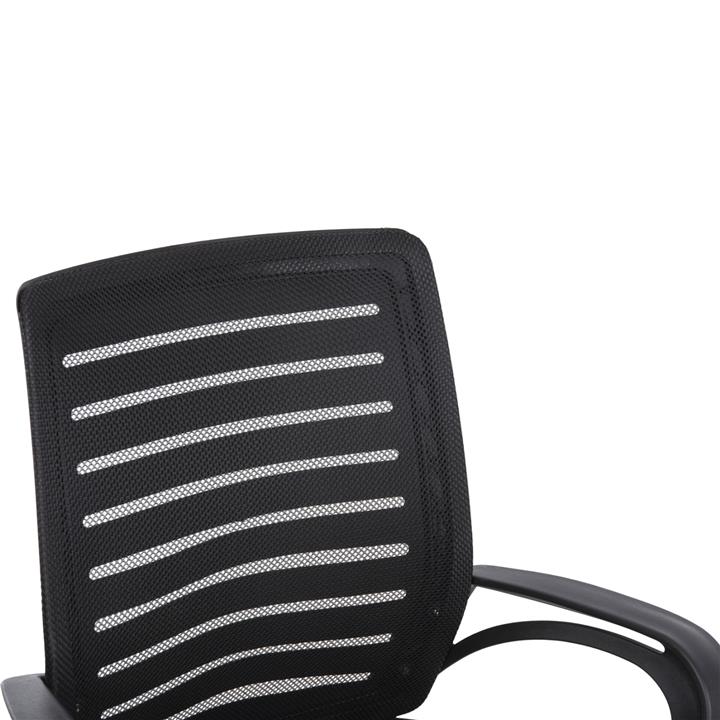 OFFICE CHAIR TRAIL2 HM1193 BLACK MESH-CHROMED METAL LEG 62x59x120Hcm.