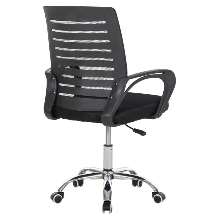 OFFICE CHAIR TRAIL2 HM1193 BLACK MESH-CHROMED METAL LEG 62x59x120Hcm.