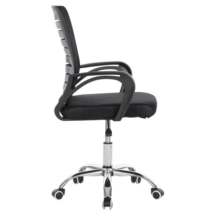 OFFICE CHAIR TRAIL2 HM1193 BLACK MESH-CHROMED METAL LEG 62x59x120Hcm.