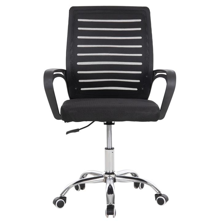 OFFICE CHAIR TRAIL2 HM1193 BLACK MESH-CHROMED METAL LEG 62x59x120Hcm.