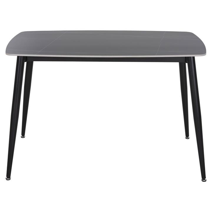 ΤΡΑΠΕΖΙ RAVEN HM9854.02 ΚΕΡΑΜΙΚΟ TOP ΜΑΥΡΟ ΜΑΡΜΑΡΟ-ΜΑΥΡΟ ΜΕΤΑΛΛΟ 117,5x67,5x76Υεκ.