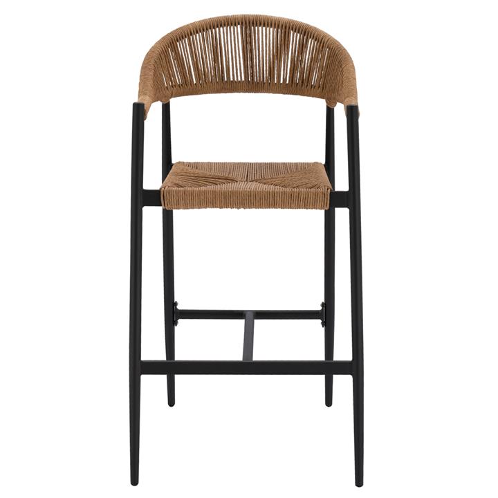 ΣΚΑΜΠΟ BAR ΑΛΟΥΜΙΝΙΟΥ GREGG HM5788.12 ΑΝΘΡΑΚΙ-ΜΠΕΖ ΤΗΣ ΑΜΜΟΥ ΣΥΝΘ.RATTAN 55x57x106Υεκ