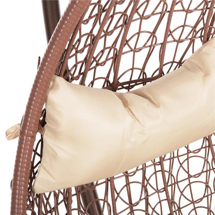 HANGING NEST MILLIE HM5996.05 METAL IN BROWN-SYNTHETIC RATTAN IN BROWN Φ95x195Hcm.