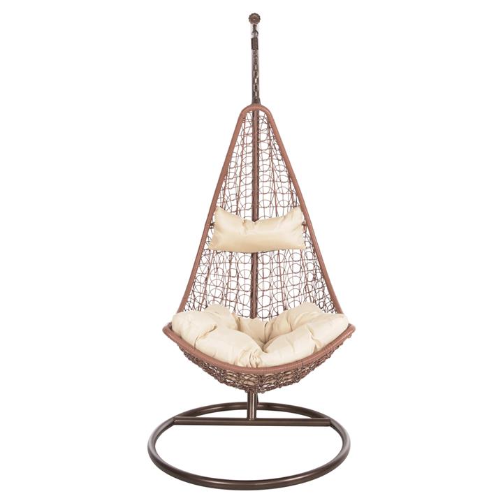HANGING NEST MILLIE HM5996.05 METAL IN BROWN-SYNTHETIC RATTAN IN BROWN Φ95x195Hcm.