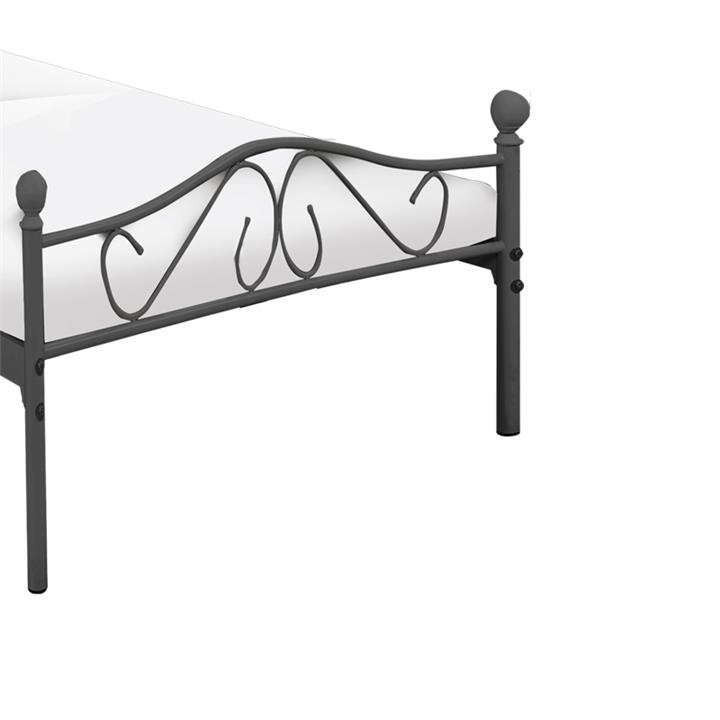 Bed Yorick pakoworld b;ack metal 90x190x99cm