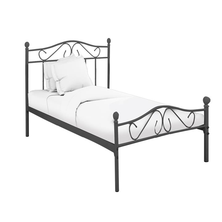 Bed Yorick pakoworld b;ack metal 90x190x99cm