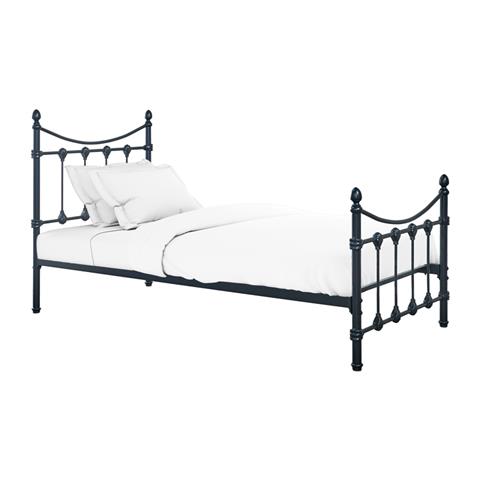 Bed Beowulf pakoworld black metal 90x190x102cm