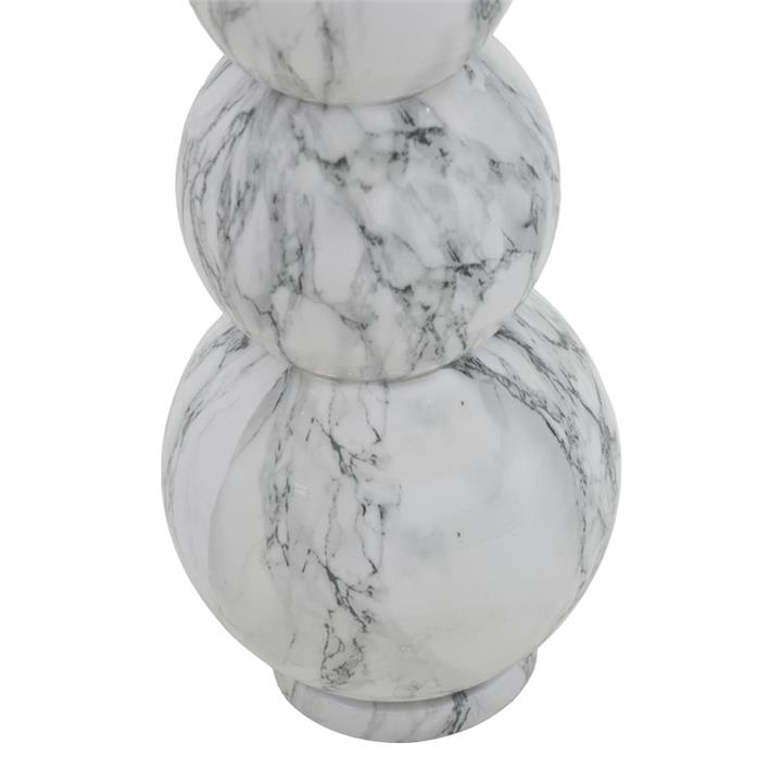 Vase Lopel Inart black-gold metal D26x87cm