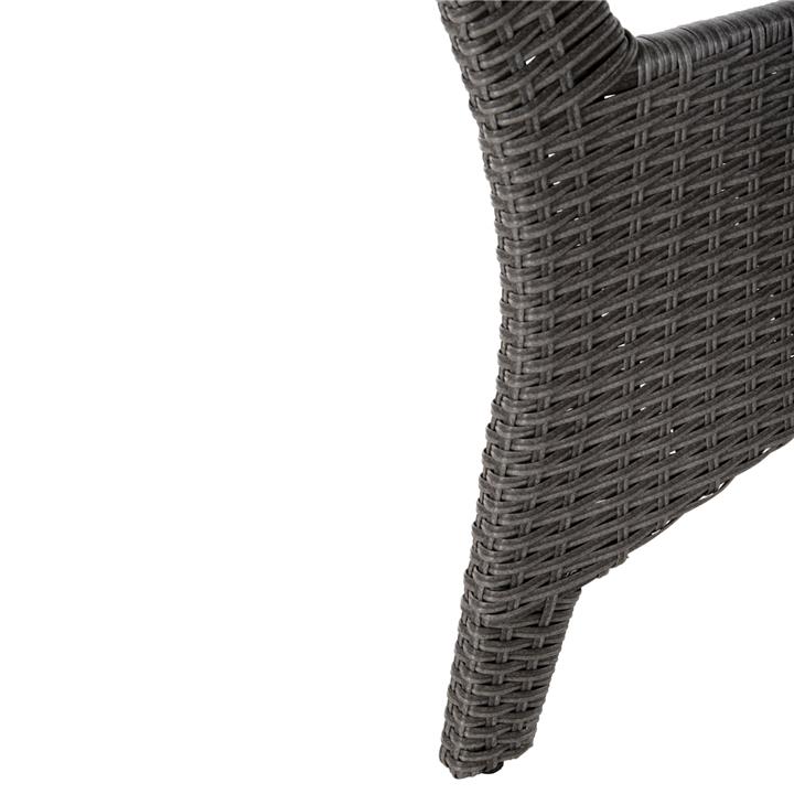 OUTDOOR LOUNGE SET RIGHT CORNER SOFA&TABLE CARSON HM6078.01 GREY SYNTHETIC RATTAN-CUSHIONS-PS WOOD