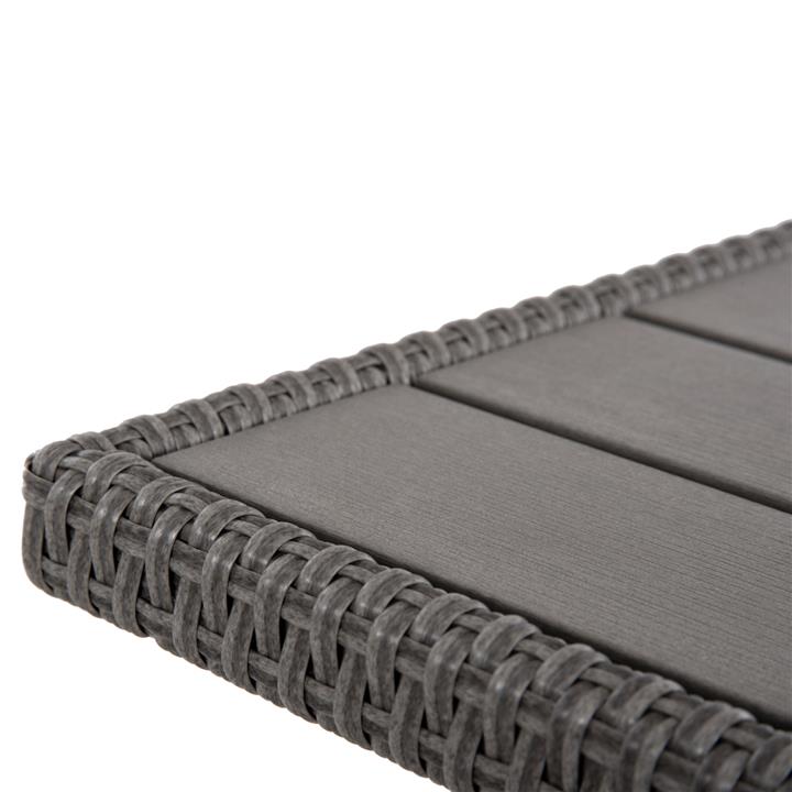 OUTDOOR LOUNGE SET RIGHT CORNER SOFA&TABLE CARSON HM6078.01 GREY SYNTHETIC RATTAN-CUSHIONS-PS WOOD