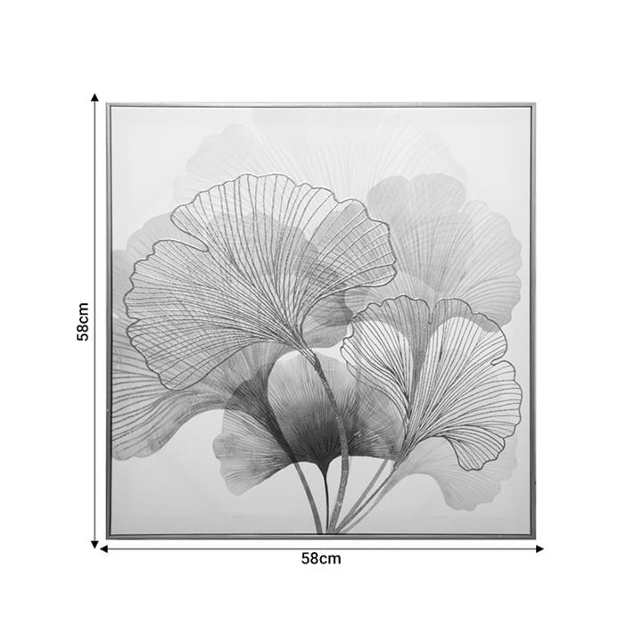 Wall art with frame Frexy pakoworld mdf 58x3x58cm