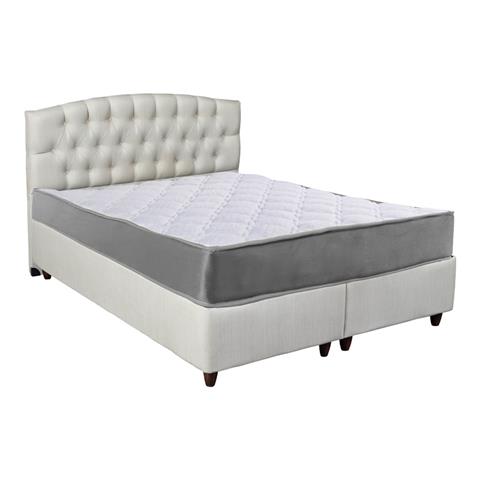 Lanse pakoworld double bed with storage cream 160x200cm
