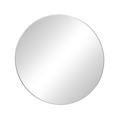 Mirror Nhaos Inart silver aluminum D60x2.5cm