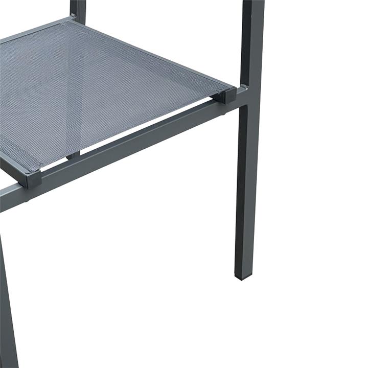 Armchair Moly pakoworld anthracite aluminum-textilene 56.5x61x87.5cm
