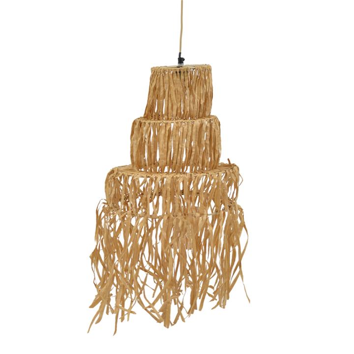 Ceiling lamp Nairan Inart E27 natural D30x125cm
