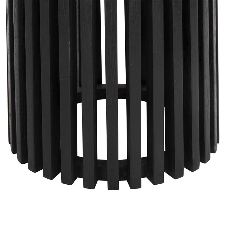 TABLE LEGS-BASE ROUND FRANTZ HM9459.12 MINDI WOOD IN BLACK Φ60x74Hcm.