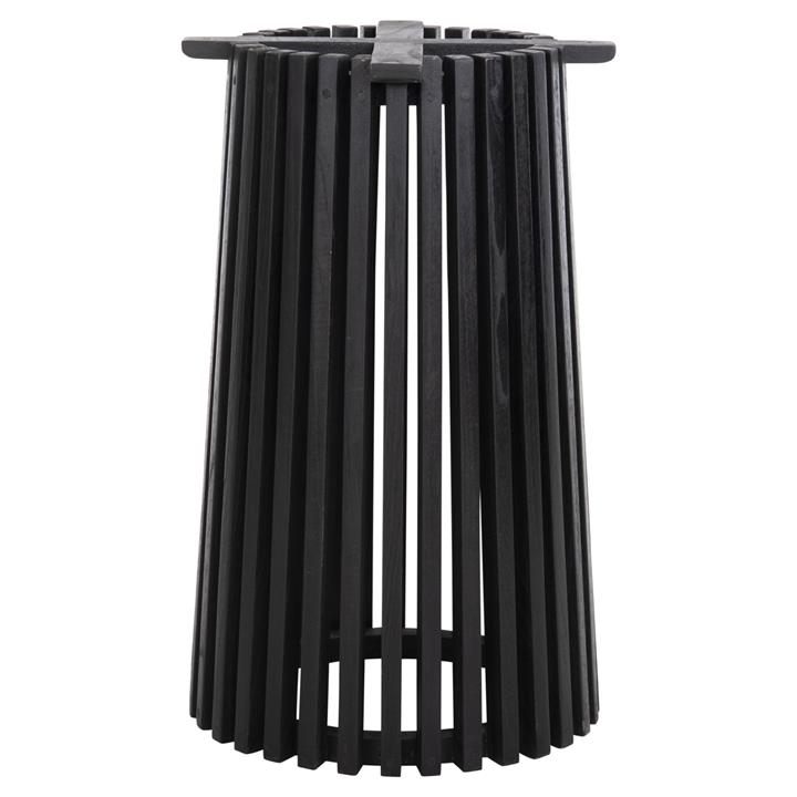 TABLE LEGS-BASE ROUND FRANTZ HM9459.12 MINDI WOOD IN BLACK Φ60x74Hcm.