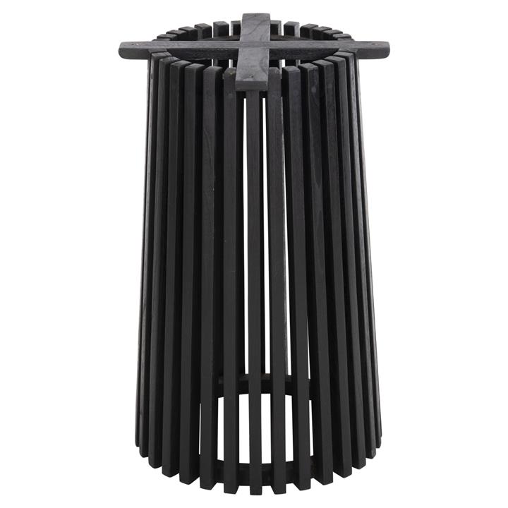 TABLE LEGS-BASE ROUND FRANTZ HM9459.12 MINDI WOOD IN BLACK Φ60x74Hcm.