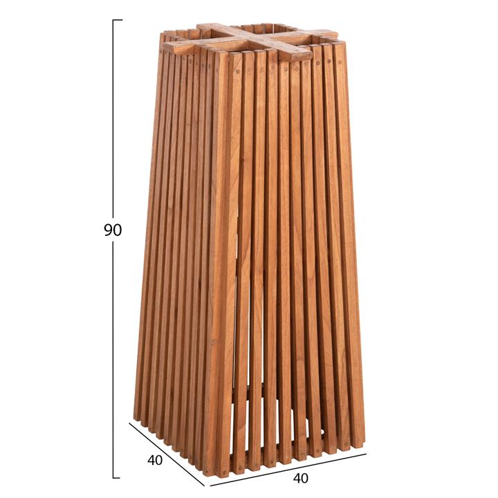 ΒΑΣΗ ΜΠΑΡ ΤΕΤΡΑΓΩΝΗ FRANTZ HM9858.11 ΞΥΛΟ MINDI-ΦΥΣΙΚΟ 40x40x90Yεκ