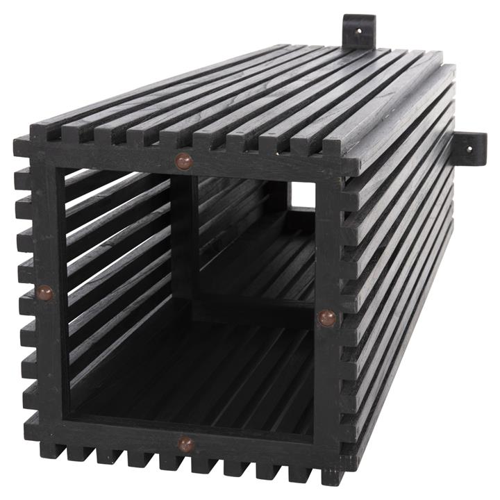 BAR TABLE LEGS-BASE SQUARE FRANTZ HM9858.12 MINDI WOOD IN BLACK 40x40x90Hcm.