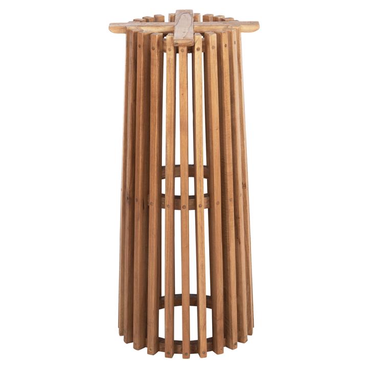 BAR STAND BASE/LEGS ROUND FRANTZ FB99857.11 MINDI WOOD IN NATURAL Φ40x90Hcm.