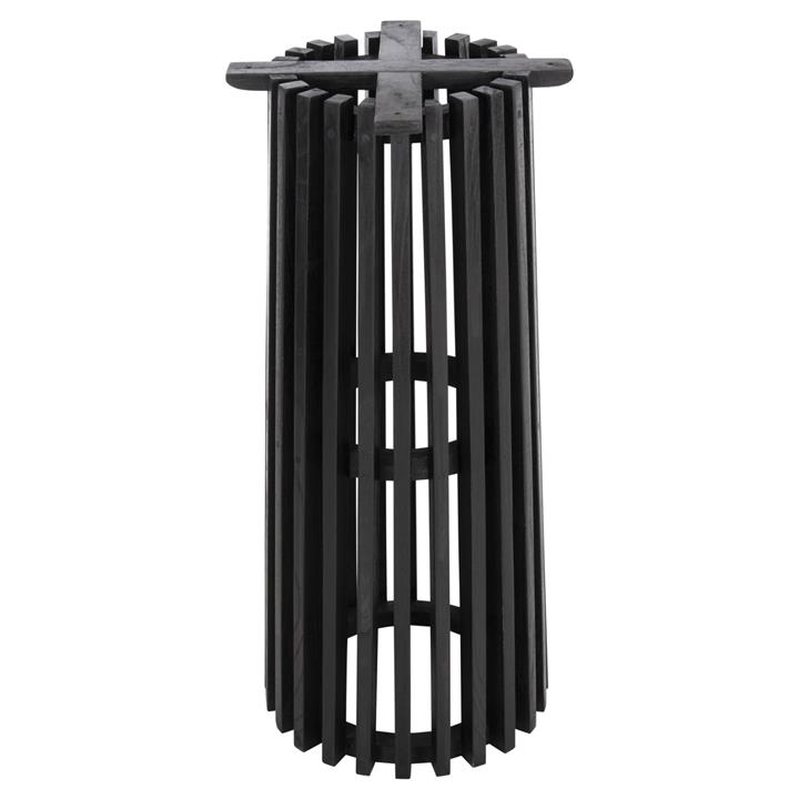 BAR STAND BASE/LEGS ROUND FRANTZ HM9857.12 MINDI WOOD IN BLACK Φ40x90Hcm.