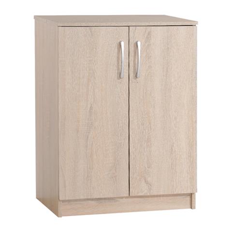Shoe rack-cabinet Shordo pakoworld melamine in natural color 60x40.5x80cm
