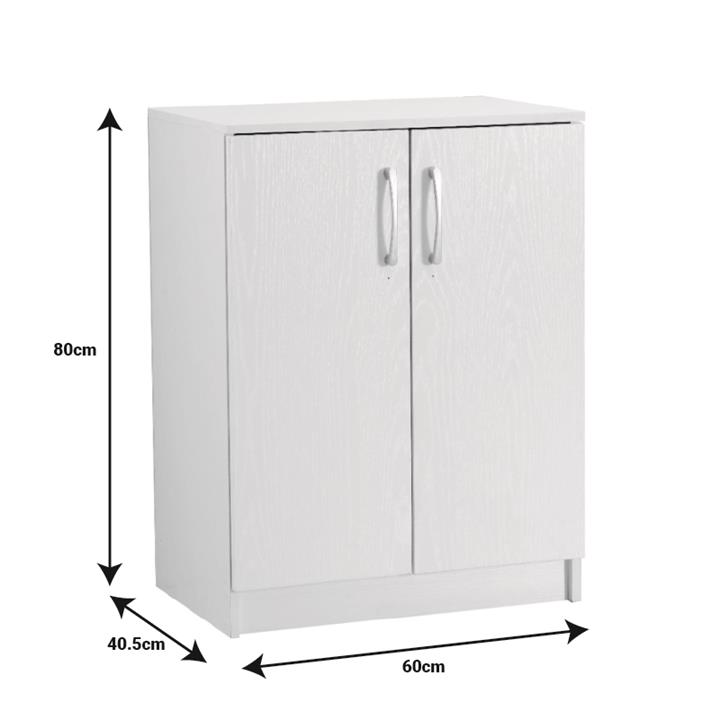 Shoe cabinet Shordo pakoworld white-oak melamine 60x40.5x80cm