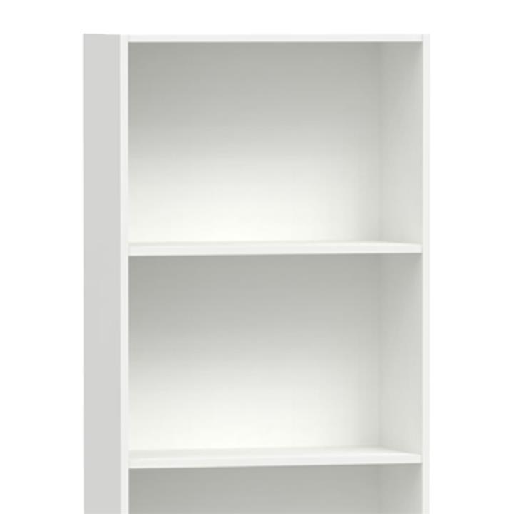 Bookcase Negan pakoworld white melamine 60x29x166cm