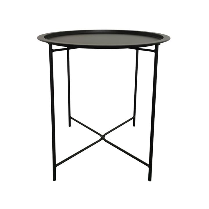 Caius pakoworld metal table in black shade D46x52cm