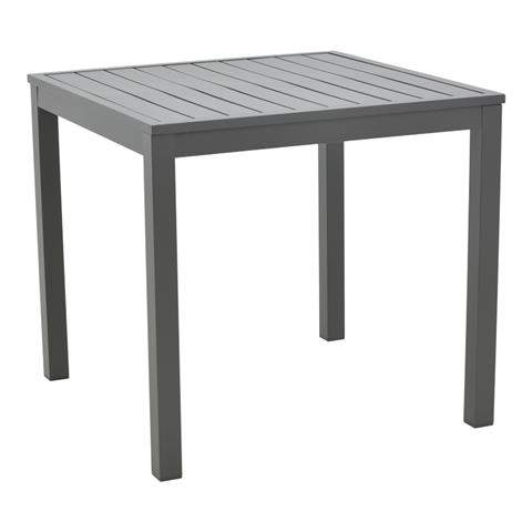 Table Kliton pakoworld aluminium dark grey 80x80x74cm