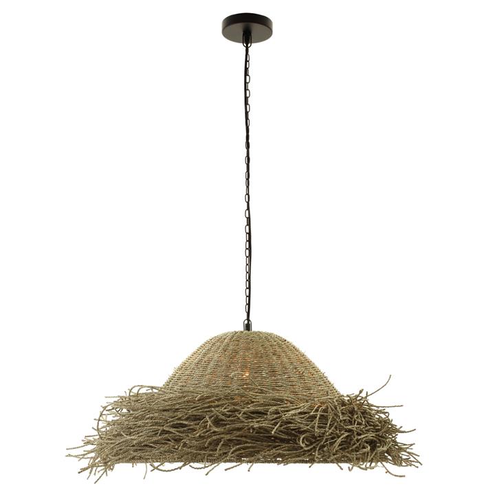 CEILING PENDANT LAMP HM4347 SEAGRASS IN NATURAL COLOR Φ86x30Hcm.