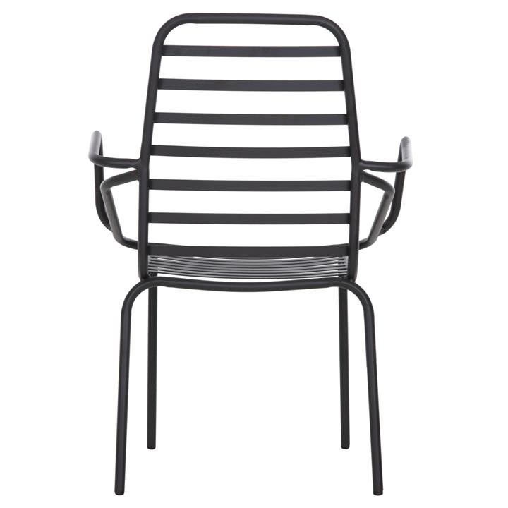 ARMCHAIR OUTDOOR FREE HM6045 METALLC BLACK 61x53x87Hcm.